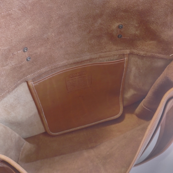 VTG COACH MUSETTE 1970'S Handbag Color: TAN Saddle Bag - Picture 13 of 14